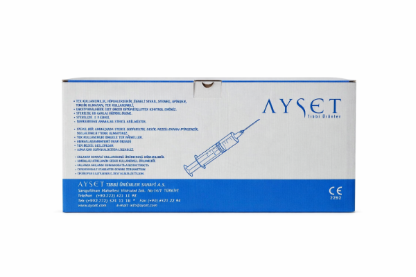 Ayset Enjektör 5 cc 3 Parça Yeşil - 225'li Paket